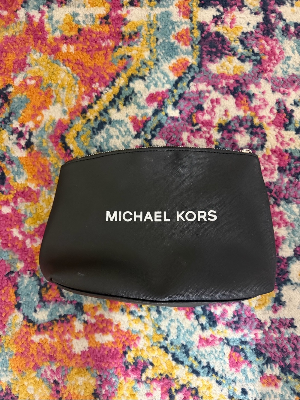 Michael Kors Black Logo Travel Toiletry Pouch
